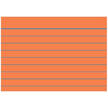 Карточки для картотеки Brunnen, линейка, 190 гр/м2, А8, 100 штук Оранжевый - 24